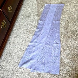 Talbots Light Purple Cable-Knit Scarf